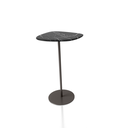 Ver imagem 1 de Mesa Lateral Monopé Roma Tampo Orgânico Nero Marquina - P - 42cm de Altura