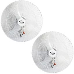 Kit 2 Ventilador Parede 50cm Bivolt 110V 220V 130W Industrial Turbo Turbão 3 Pás Vent New 511 - 1