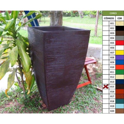 Vaso Planta 90x45 Moderno Trapézio Polietileno