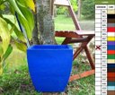 Ver imagem 1 de Kit 2 Vaso Planta 30x30 Moderno Trapézio Polietileno - AZUL ARARA 009