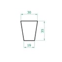 Ver imagem 2 de Vaso Planta 35x30 Trapézio Liso Polietileno - AZUL TURQUESA 018
