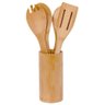 Conjunto de Utensilios de Bambu - 5 Itens - Ecologico Mimo - 1