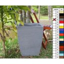 Ver imagem 1 de Kit 2 Vaso Planta 45x35 Moderno Trapézio Polietileno - CINZA CIMENTO 004