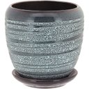 Ver imagem 5 de Cachepô Vaso Decorativo Planta Cerâmica Cinza 3 Peças