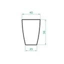 Ver imagem 3 de Kit 2 Vaso Planta 60x40 Moderno Trapézio Polietileno - PRETO 002