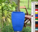 Ver imagem 1 de Kit 2 Vaso Planta 60x40 Moderno Trapézio Polietileno - AZUL ARARA 009