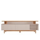 Ver mais imagens de Rack para Tv até 75" Nt1385 Ripado Off White/freijó Notável Móveis