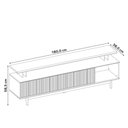 Ver imagem 6 de Rack para Tv até 75" Nt1385 Ripado Off White/freijó Notável Móveis