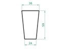 Ver imagem 3 de Vaso Planta 60x40 Trapézio Liso Polietileno - FERRUGEM 017