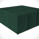 Ver imagem 4 de Kit 02 Puffs Quadrado Milano 90x90 W01 Linho Verde Musgo