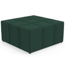 Ver mais imagens de Kit 02 Puffs Quadrado Milano 90x90 W01 Linho Verde Musgo