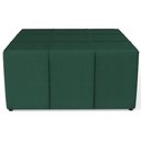 Ver imagem 2 de Kit 02 Puffs Quadrado Milano 90x90 W01 Linho Verde Musgo