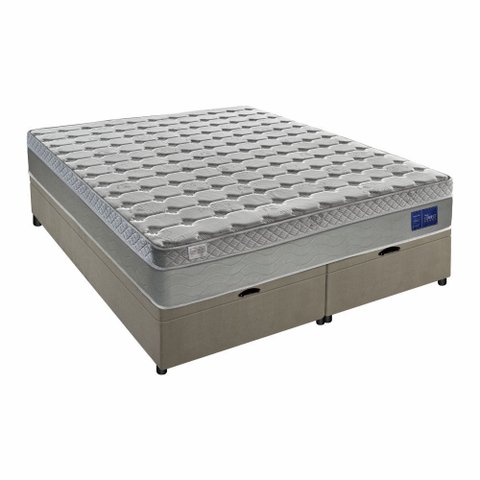 Cama Box Baú King Molas Ensacadas New Connect Fabrispuma