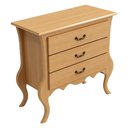 Ver imagem 5 de Cômoda Quarto 91cm 3 Gavetas Madeira Maciça Grix Mel B11 - Mpozenato