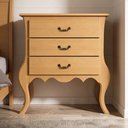 Ver imagem 4 de Cômoda Quarto 91cm 3 Gavetas Madeira Maciça Grix Mel B11 - Mpozenato
