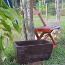 Ver imagem 3 de Kit 2 Vaso Planta 50x25 Jardineira Floreira Polietileno - MARROM MADEIRA 015