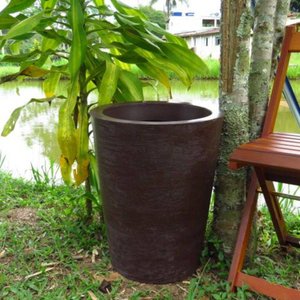 Vaso Planta 50x40 Redondo Cônico Polietileno