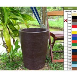Vaso Planta 50x40 Redondo Cônico Polietileno - 2