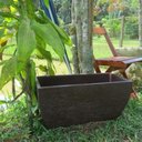 Ver imagem 2 de Kit 2 Vaso Planta 65x30 Jardineira Floreira Polietileno - MARROM CAFE 003