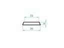 Ver imagem 5 de Kit Vaso Planta + Prato 65x40 Oval Moderno Polietileno - MARROM CAFE 003