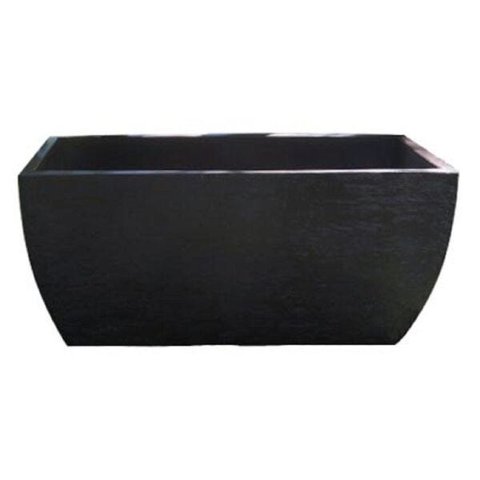 Kit 2 Vaso Planta 65x30 Jardineira Floreira Polietileno - MARROM MADEIRA 015