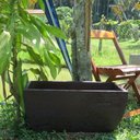 Ver imagem 2 de Kit 2 Vaso Planta 65x30 Jardineira Floreira Polietileno - MARROM MADEIRA 015