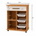 Ver imagem 4 de Balcão Fruteira para Cozinha 1 Porta 1 Gaveta 3 Cestos Goiânia Espresso Móveis