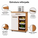 Ver imagem 6 de Balcão Fruteira para Cozinha 1 Porta 1 Gaveta 3 Cestos Goiânia Espresso Móveis