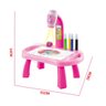 Projetor para Desenho Infantil Mesa Pintura de Projeção Magica Brinquedos Aprendizagem Robo Rosa - 9