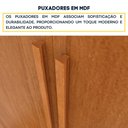Ver mais imagens de Guarda-Roupa Casal com 6 Portas e 4 Gavetas 180cm Multimóveis CR35481 Cinamomo