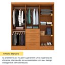 Ver imagem 7 de Guarda-Roupa Casal com 6 Portas e 4 Gavetas 180cm Multimóveis CR35481 Cinamomo