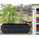 Ver imagem 1 de Vaso Planta 100x30 Jardineira Floreira Polietileno - PRETO 002
