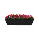 Ver imagem 1 de Vaso Planta 100x30 Jardineira Floreira Polietileno - Preto 002