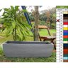 Vaso Planta 100x30 Jardineira Floreira Polietileno - CINZA CIMENTO 004 - 1