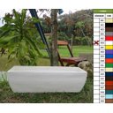 Ver imagem 1 de Vaso Planta 100x30 Jardineira Floreira Polietileno - BRANCO 006