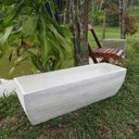 Ver imagem 2 de Vaso Planta 100x30 Jardineira Floreira Polietileno - BRANCO 006