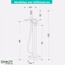 Ver imagem 7 de Misturador Monocomando de Piso para Banheira Smart Norte