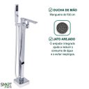 Ver imagem 2 de Misturador Monocomando de Piso para Banheira Smart Norte