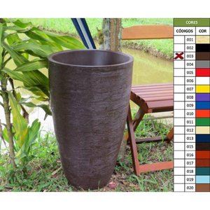 Vaso Planta 65x40 Oval Moderno Polietileno
