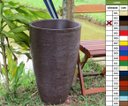 Ver imagem 3 de Kit 2 Vaso Planta 65x40 Oval Moderno Polietileno - MARROM CAFE 003