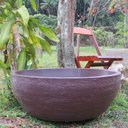 Ver imagem 2 de Vaso Planta 80x30 Bacia Polietileno - MARROM CAFE 003