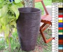 Ver imagem 2 de Kit 2 Vaso Planta 65x40 Oval Moderno Polietileno - MARROM MADEIRA 015