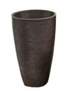 Ver imagem 1 de Kit 2 Vaso Planta 65x40 Oval Moderno Polietileno - MARROM MADEIRA 015