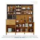 Ver imagem 5 de Cozinha Compacta 7 Portas 2 Gavetas Lagos Marrom/Cinamomo/Cinza Acetinado