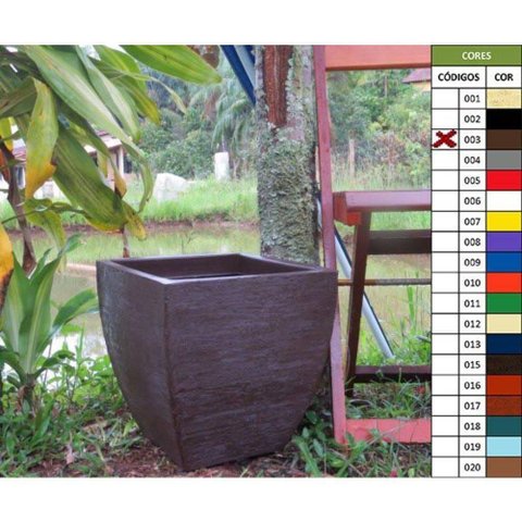 Vaso Planta 30x30 Moderno Trapézio Polietileno