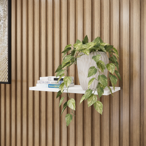 Prateleira 25x45cm Cor Branca - Modula Mdf