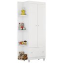 Ver imagem 5 de Conjunto Quarto Gutti Berço com Colchão Comoda Guarda Roupa Branco