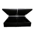 Ver imagem 3 de Base Box Baú Blindado Queen Bipartido AColchoes Sintético Preto 49x158x198