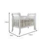Berço Americano 3 em 1 Lila Branco Carolina Baby Branco - 2
