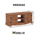 Ver imagem 4 de Rack 2 Portas em Madeira Maciça Carvalho